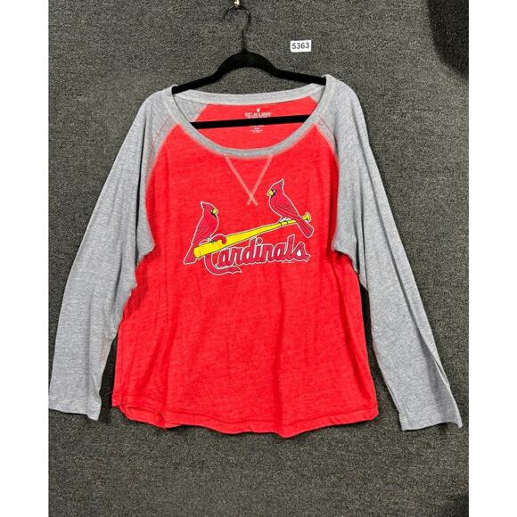 St. Louis Cardinals Shirt Womens Size 3X MLB Baseball Soft As A Grape - Picture 1 of 5